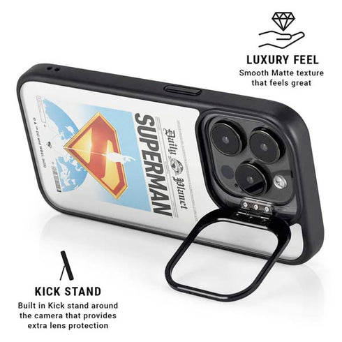 Superman 2025 Daily Planet Superman Cover iPhone 15 Pro Max Kickstand Case